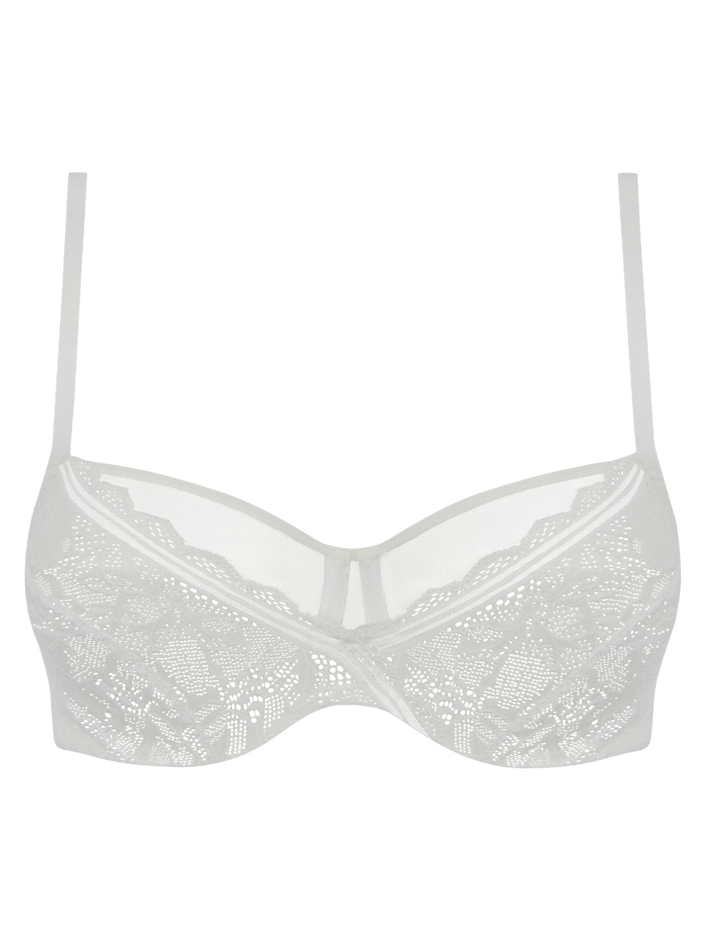 Chantelle BH 'Floral Touch' in Wit: voorkant