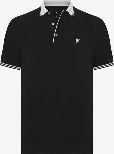 DENIM CULTURE Μπλουζάκι 'ZORAN' σε μαύρο / λευκό, Άποψη προϊόντος