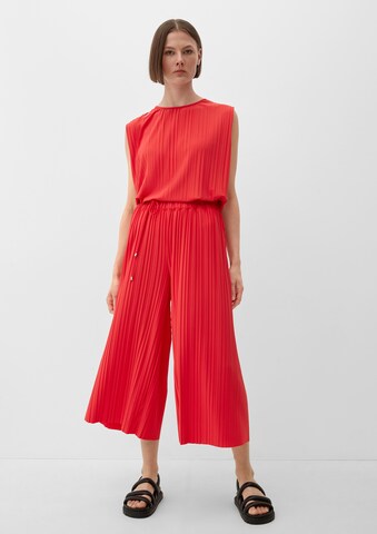 s.Oliver BLACK LABEL Wide leg Broek in Rood