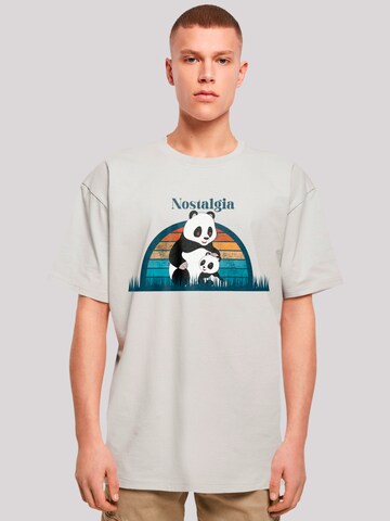 F4NT4STIC Shirt 'Tao Tao Nostalgia Heroes of Childhood' in Grijs: voorkant