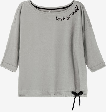 SHEEGO Oversized Shirt in Grey: front