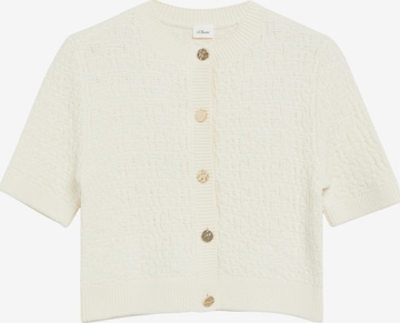 s.Oliver Strickjacke in Beige: Vorderseite