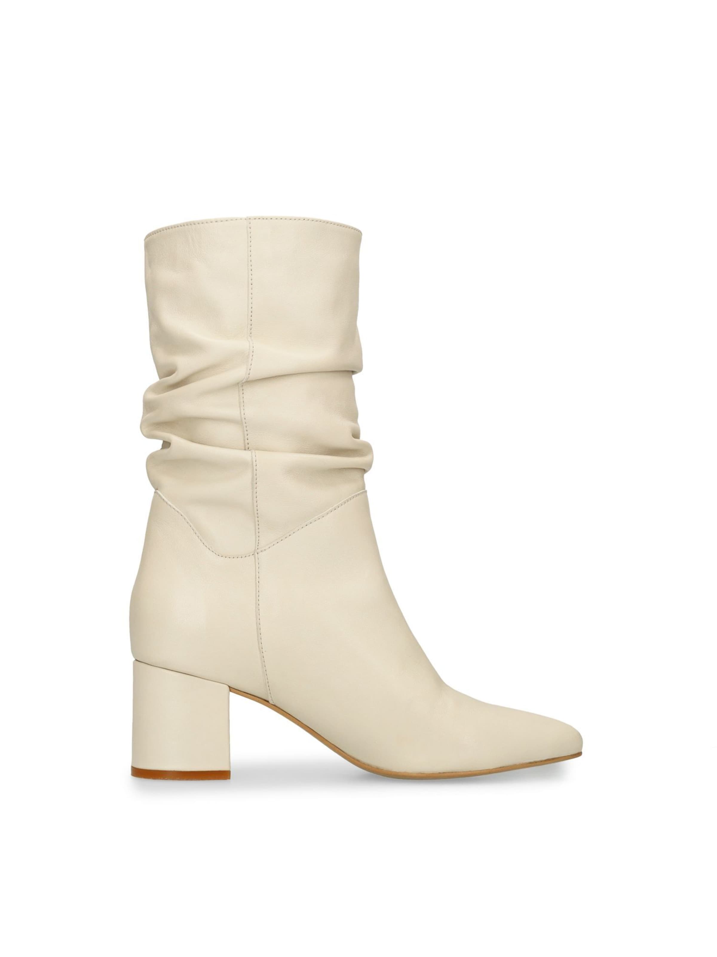 MANFIELD Stiefelette in Weiß