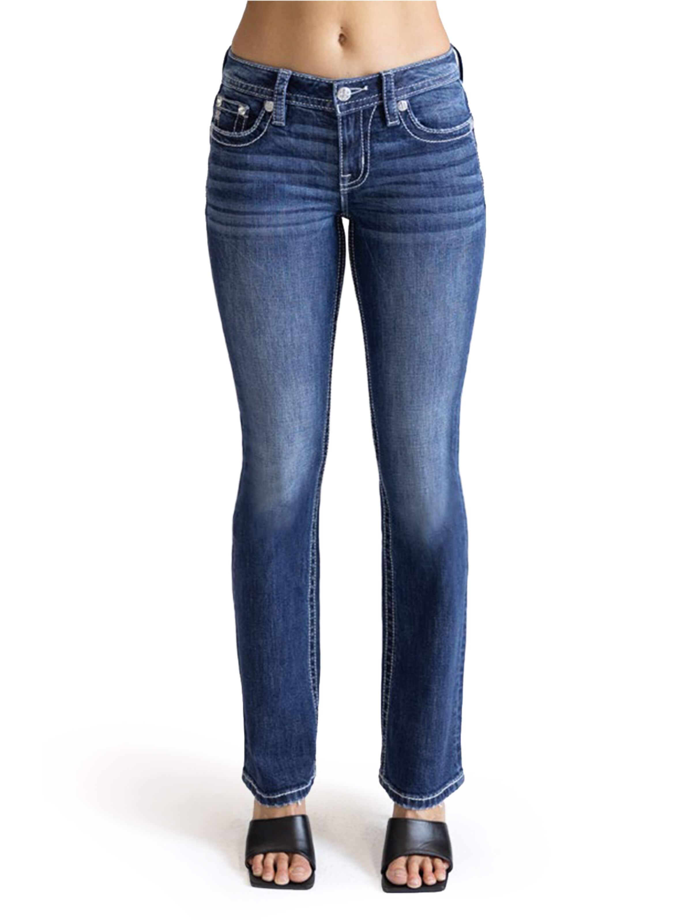 Bootcut Jean 'D1073 Jeans Mid-Rise Bootcut' Miss Me en bleu