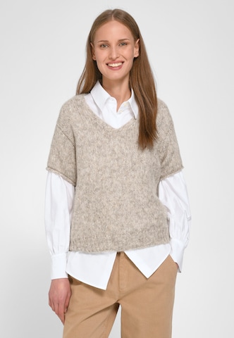 Pull-over Peter Hahn en beige : devant