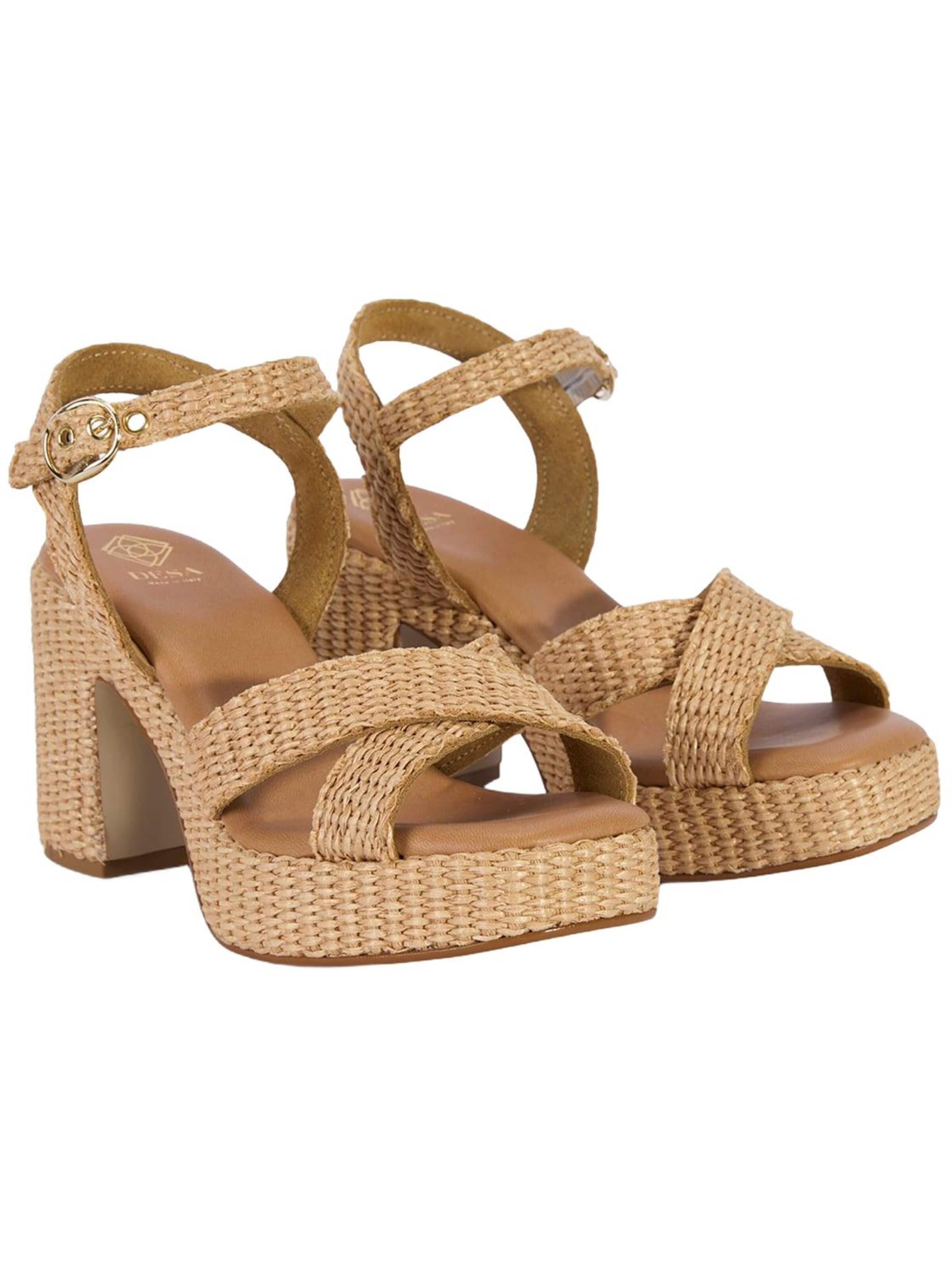 Desa Sandale 'Plateau-Sandalen'‌‌‌ in Beige: Vorderseite