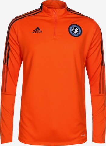 ADIDAS PERFORMANCE Athletic Sweatshirt in Orange: front