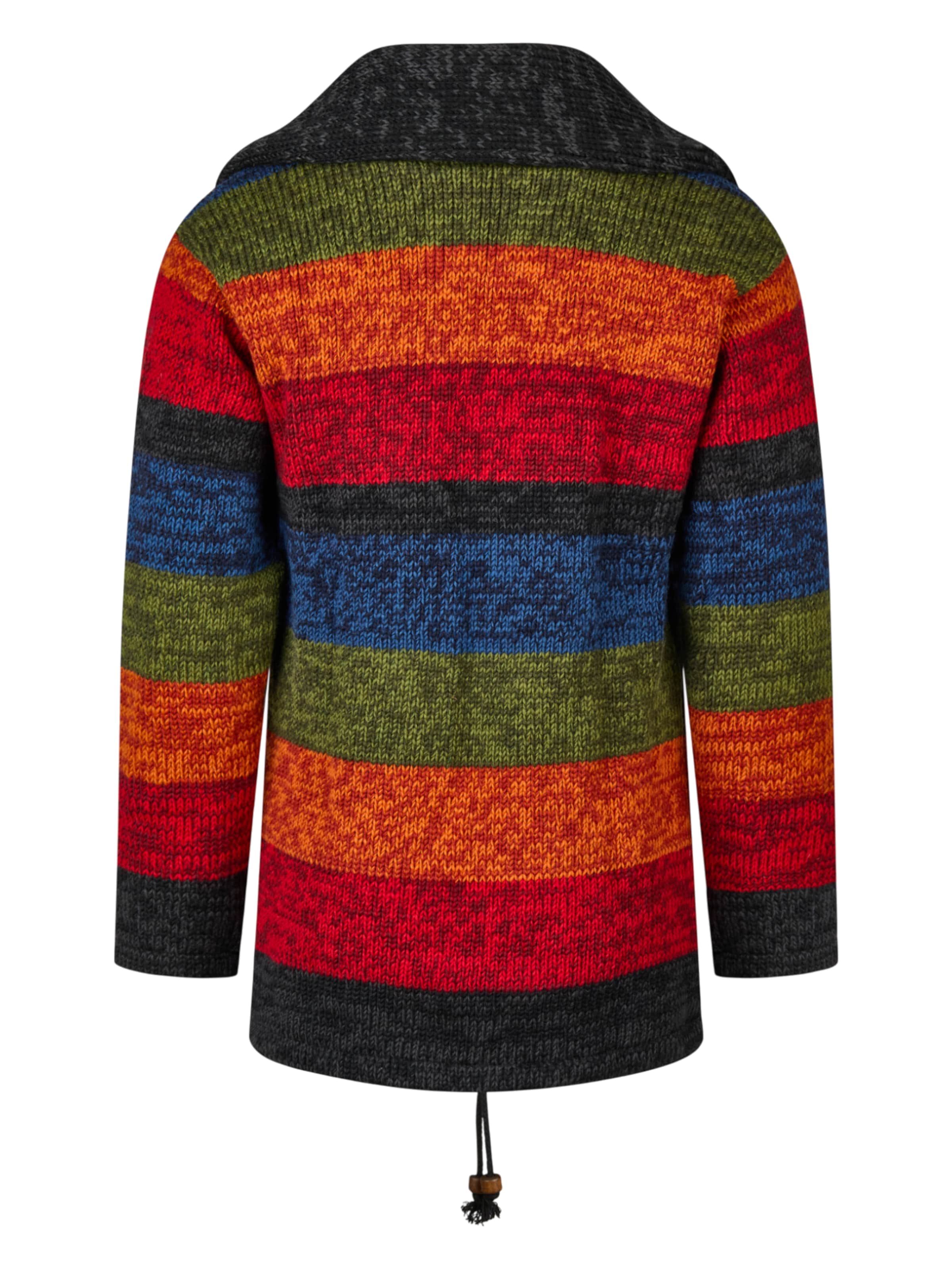 THC Natural Line Knitted Coat '903' in Mixed colors