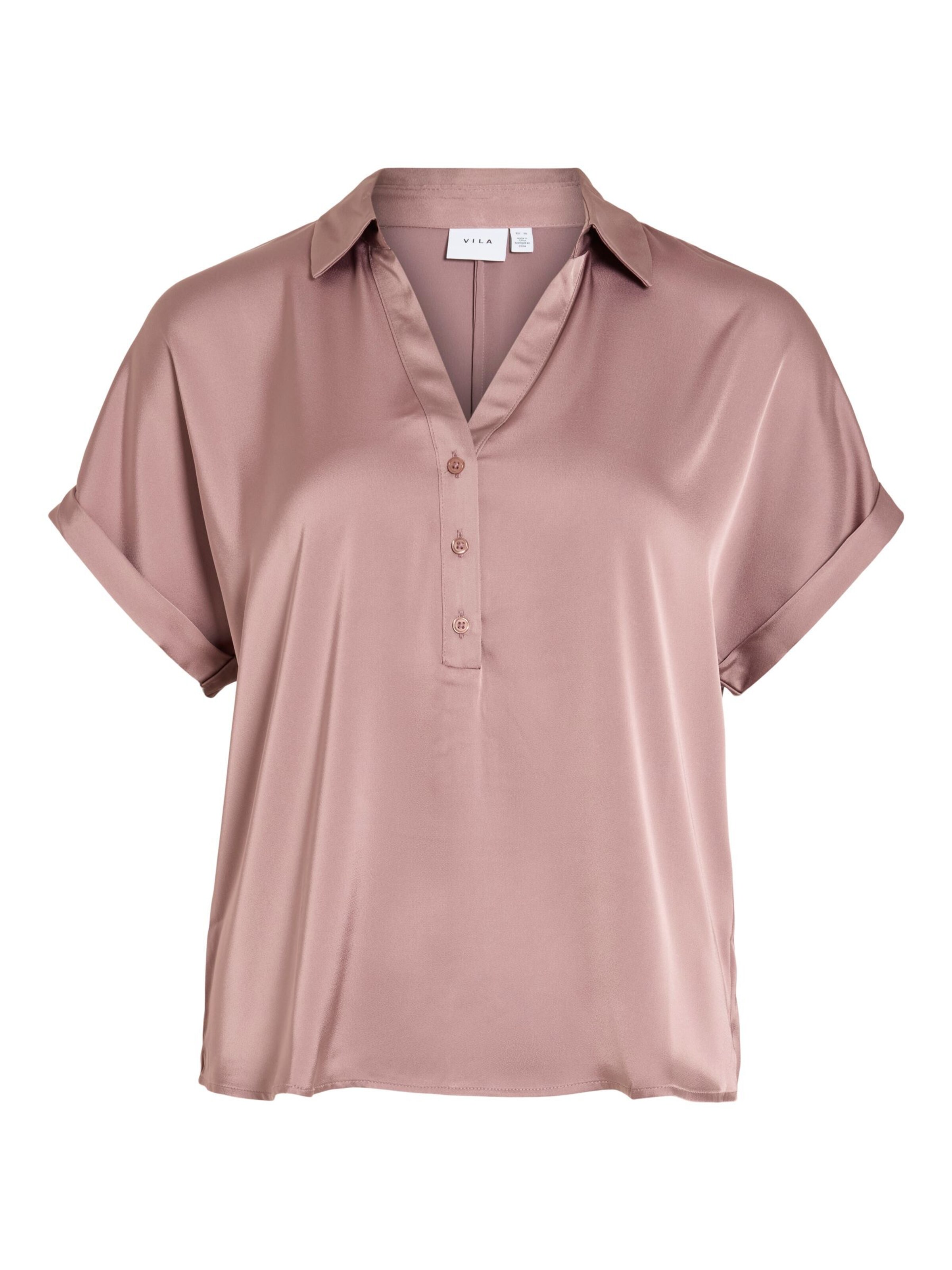 VILA Bluse 'VIEnna Ravenna' in Pink: Vorderseite