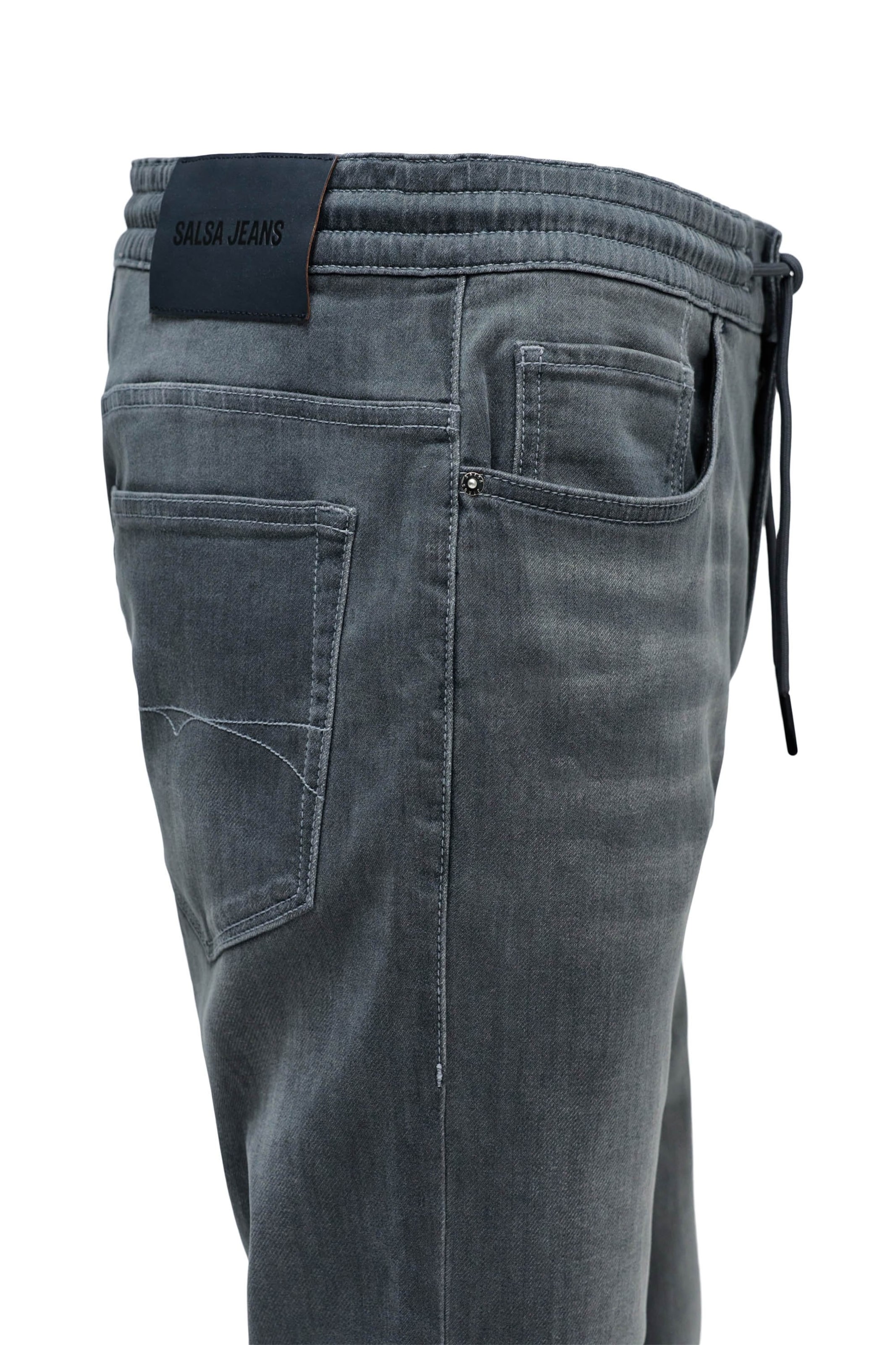Regular Pantalon chino Salsa Jeans en gris