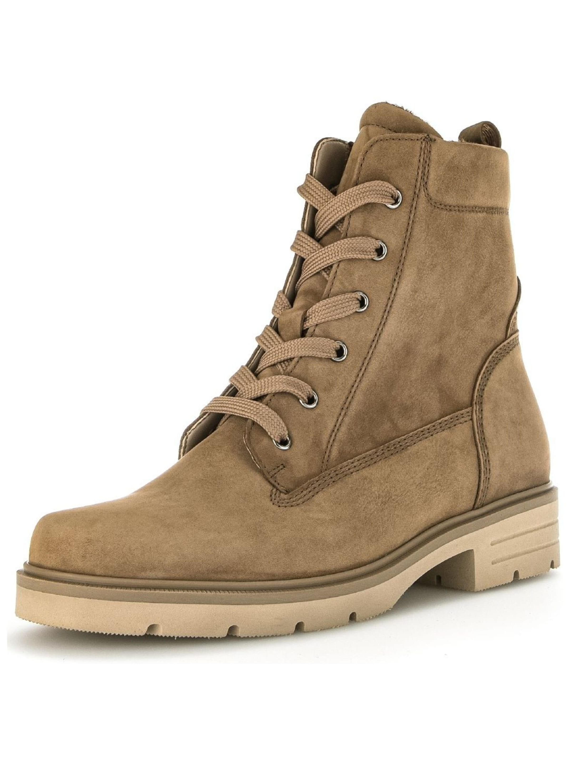 GABOR Lace-up bootie in Brown: front