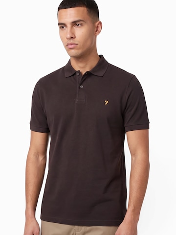 FARAH Poloshirt 'CUNNINGHAM' in Schwarz
