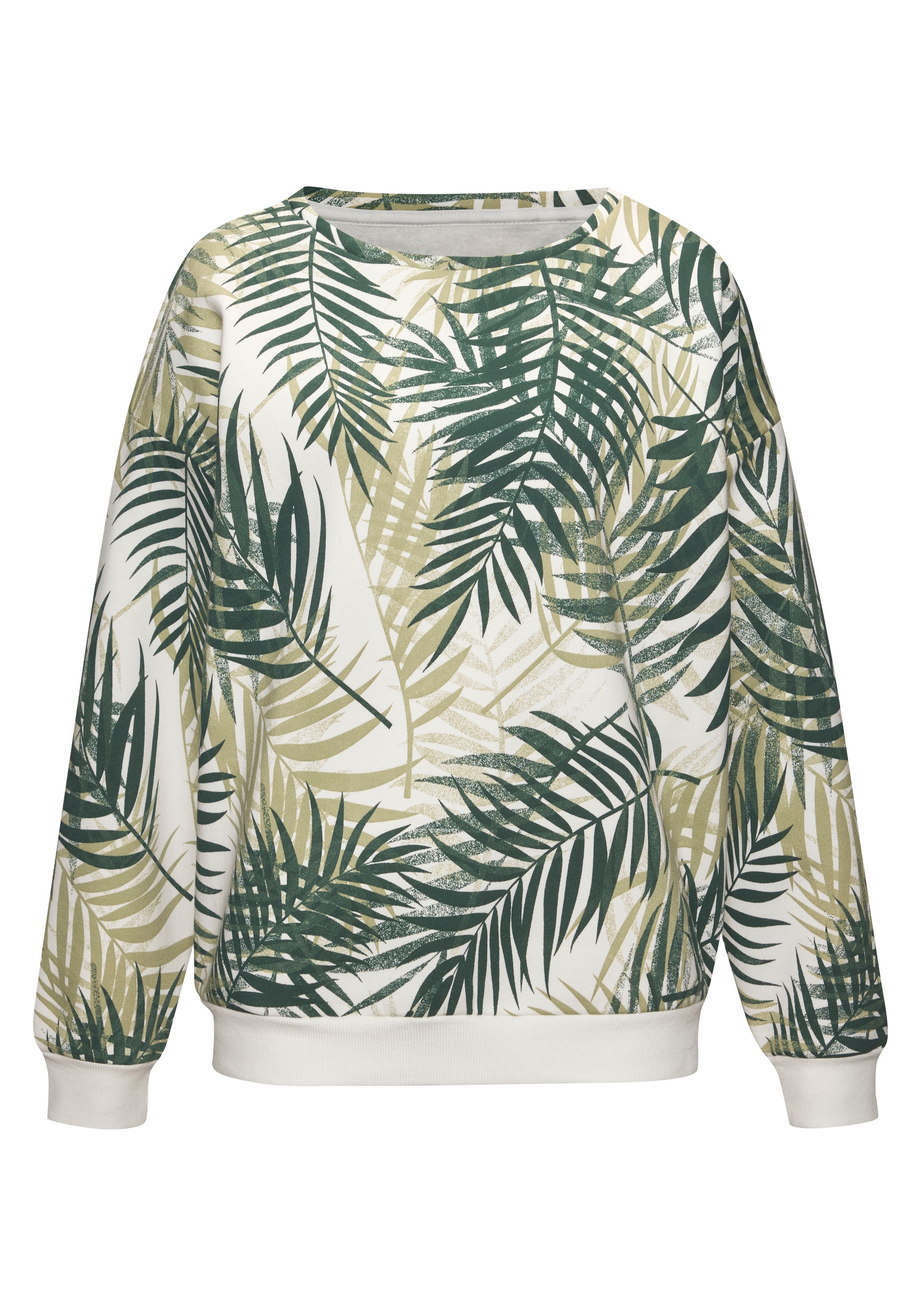 LASCANA Sweatshirt i hvid: forside