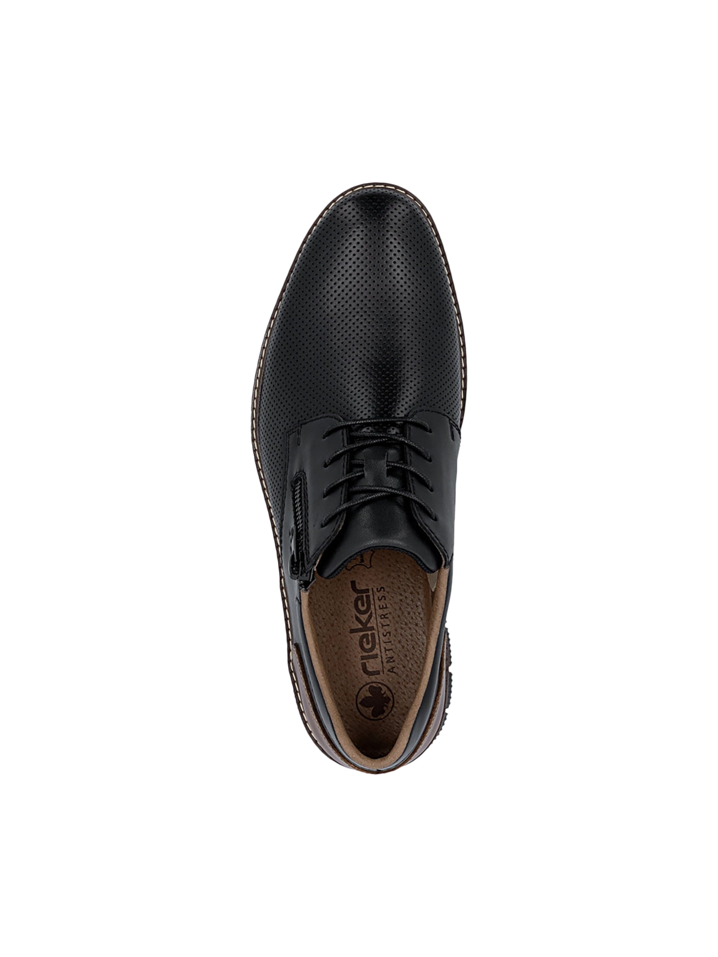 Chaussure basse 'Sneaker aus Clarino-Leder' Rieker en noir
