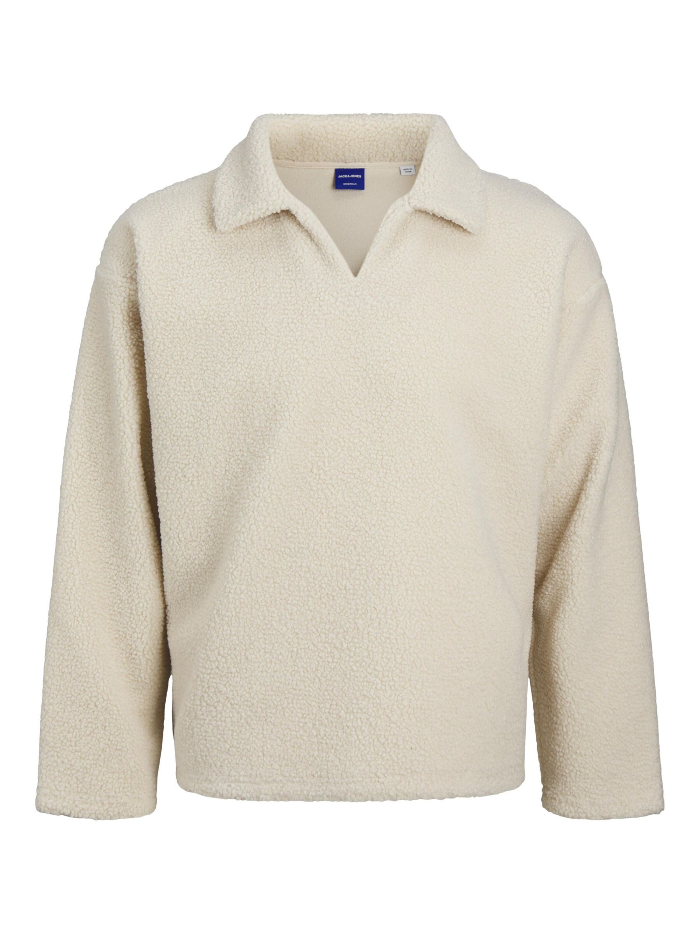 JACK & JONES - Sudadera en beige: frente