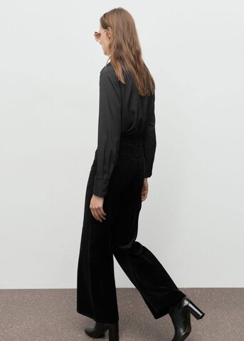 MANGO Wide Leg Hose 'siracusa' in Schwarz