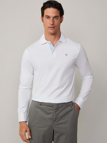 Hackett London Poloshirt in Weiß: Vorderseite