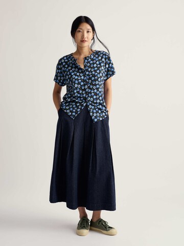 Seasalt Cornwall Gebreid vest 'Tor Grass' in Blauw