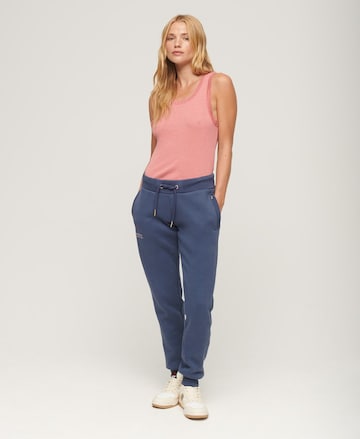 Effilé Pantalon 'Essential' Superdry en bleu