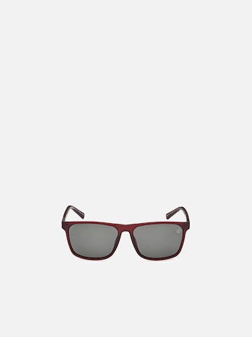 TIMBERLAND Zonnebril 'Timberland TB9312 Matte dark red 59/15/145 MAN Sunglasses' in Rood: voorkant