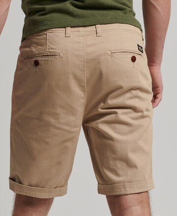 Superdry Regular Chino Pants in Brown
