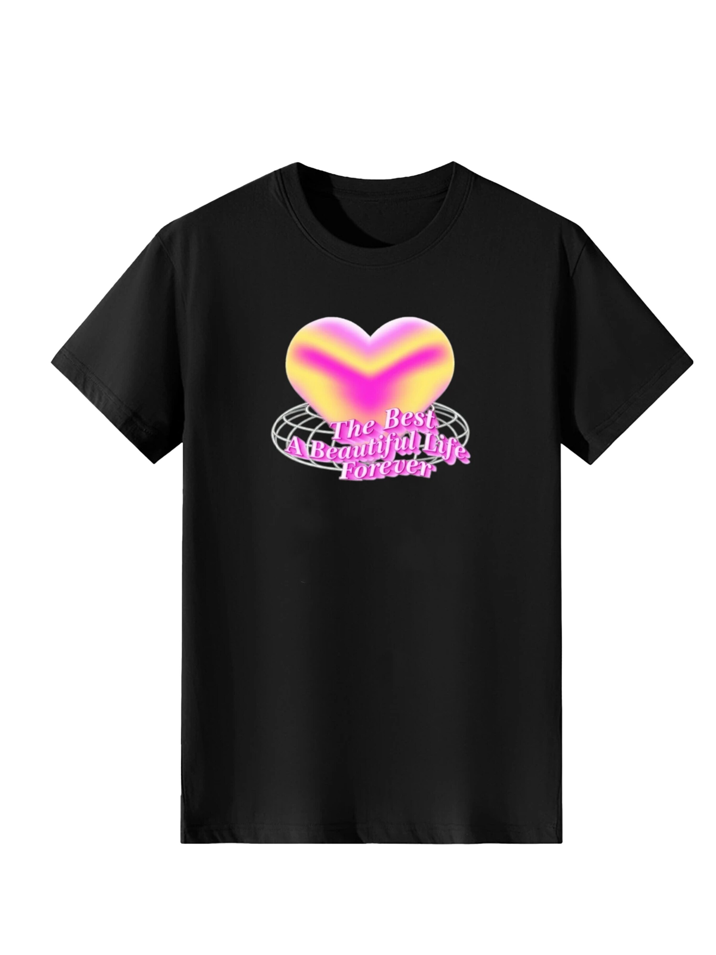 T-shirt LapaPlus en noir : devant