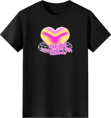 T-shirt LapaPlus en noir : devant