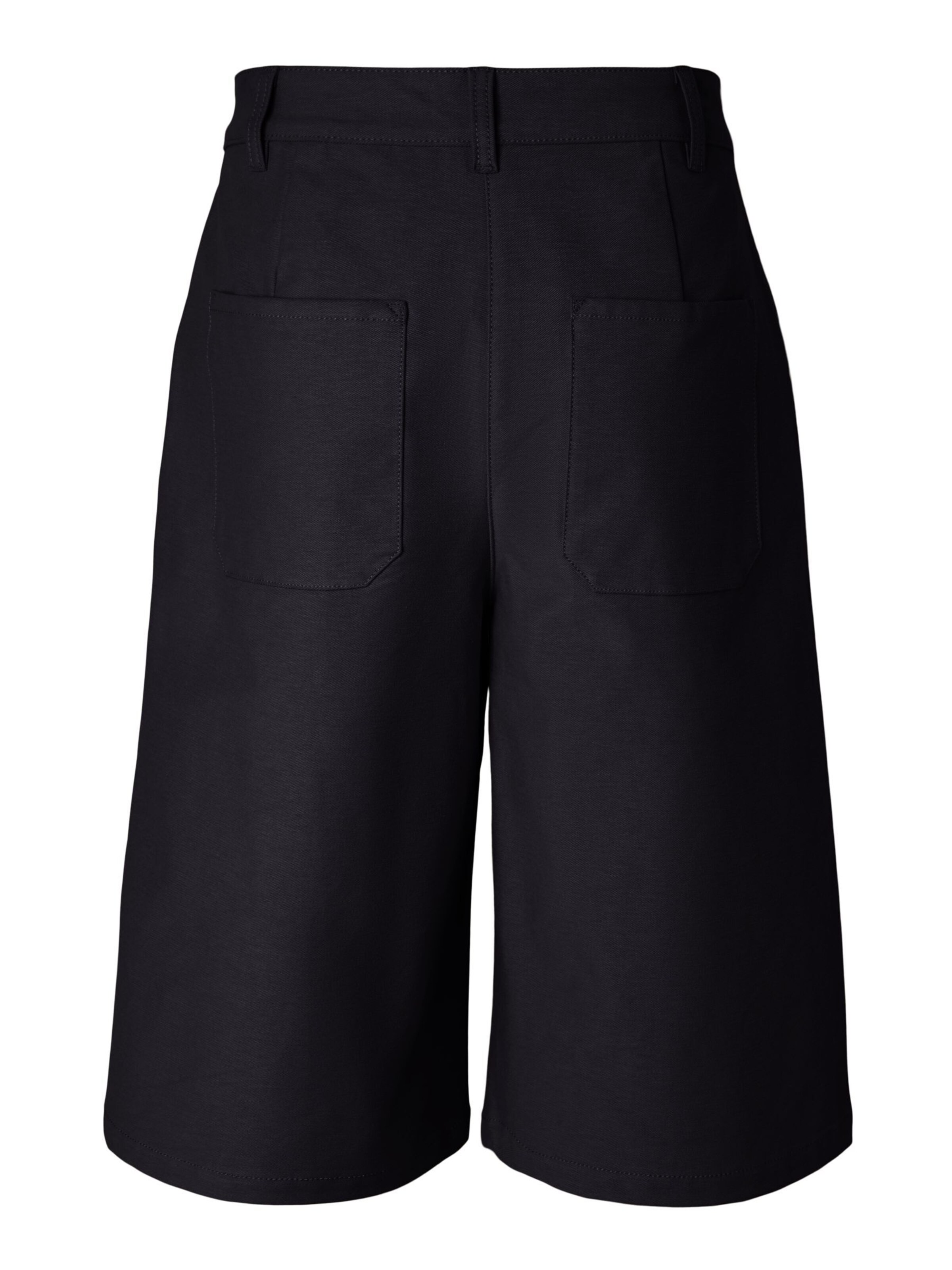 PIECES Regular Pleat-front trousers in Black