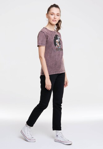 LOGOSHIRT Shirt 'Der kleine Maulwurf' in Lila