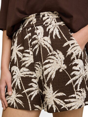TOM TAILOR DENIM Loose fit Trousers in Brown