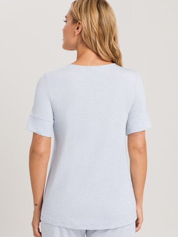 Hanro Slaapshirt ' Natural Elegance ' in Blauw