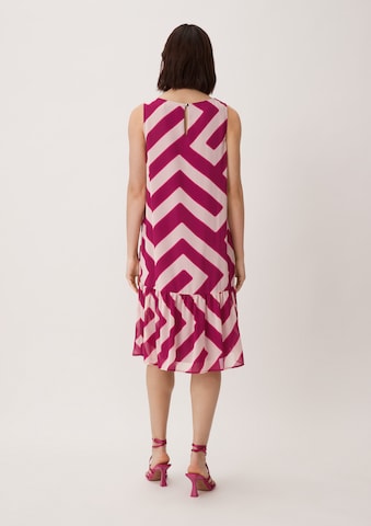 Robe COMMA en rose : derrière