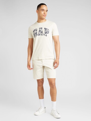 GAP T-Shirt 'NOVELTY' in Beige