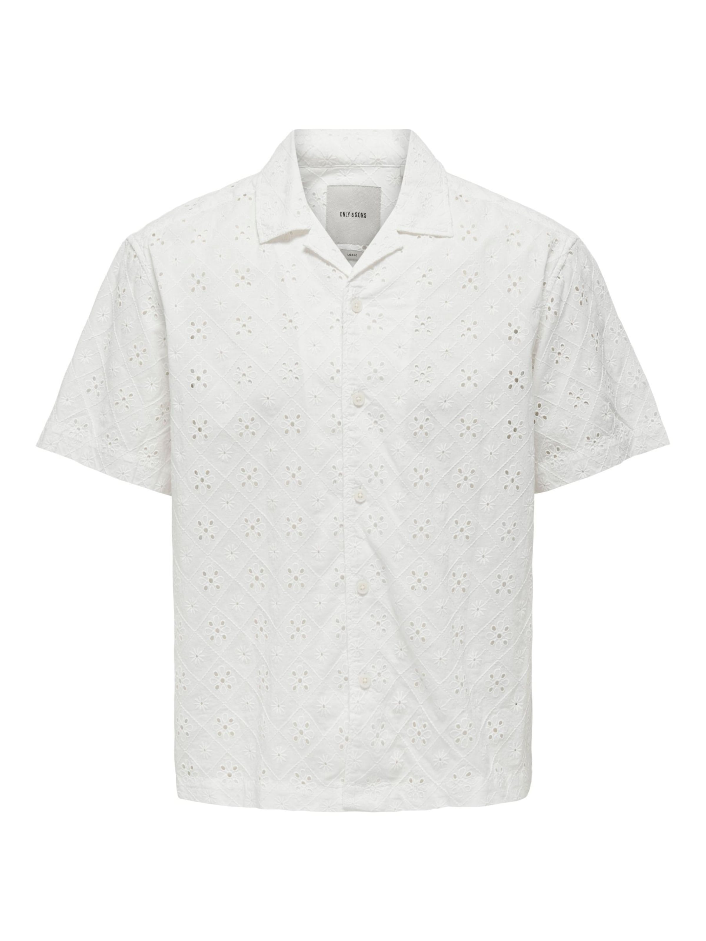 Camicia 'ONSAron' di Only & Sons in bianco: frontale