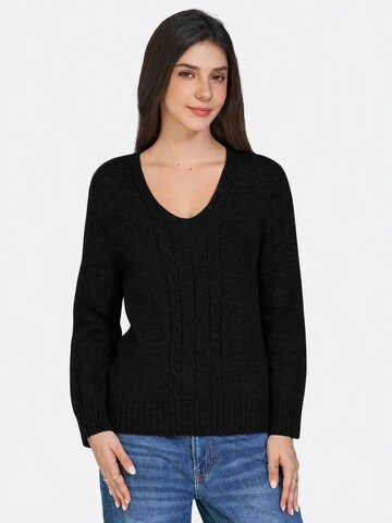 Pull-over Imily Bela en noir : devant
