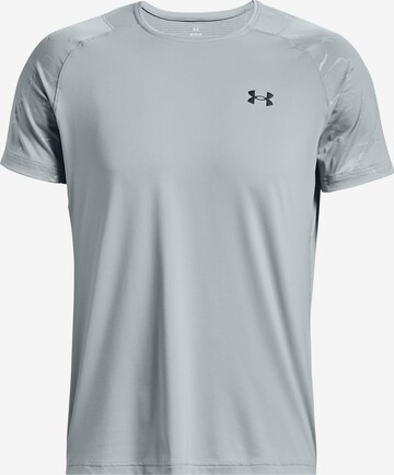 UNDER ARMOUR Performance Shirt 'Rush Emboss' in Grey: front