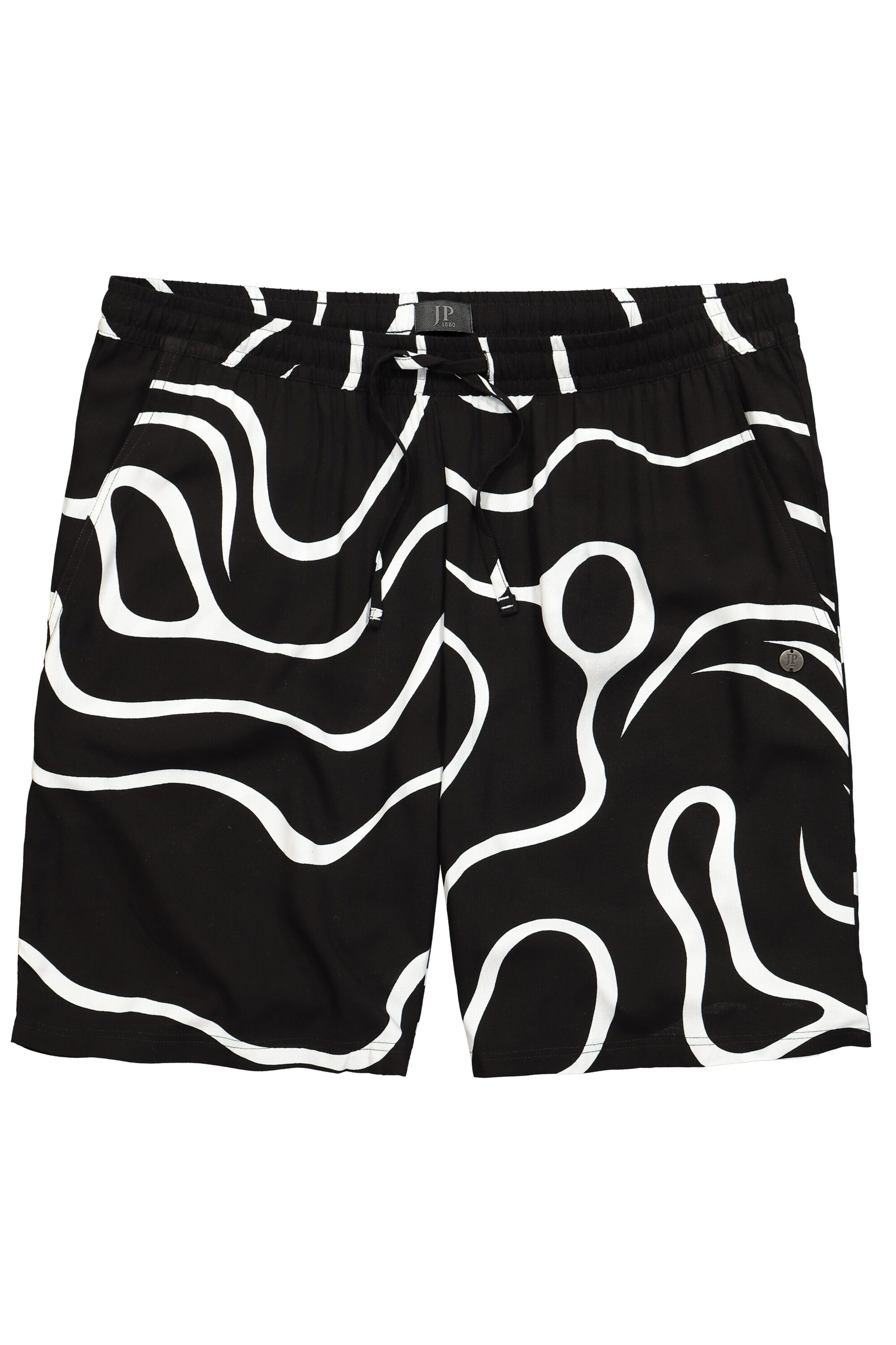 JP1880 Loosefit Broek in Zwart: voorkant