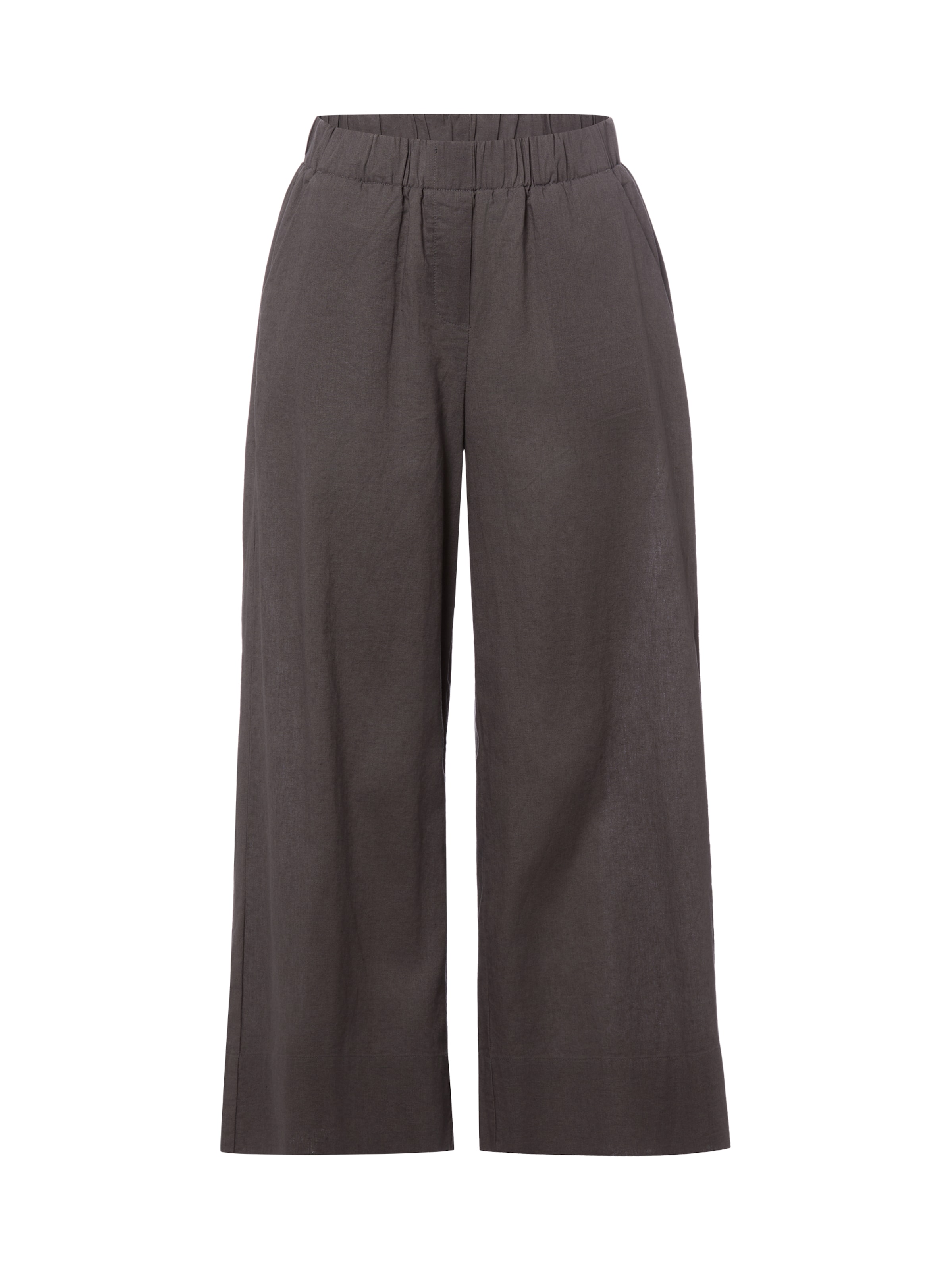 Marie Lund Flared Pants in Brown: front
