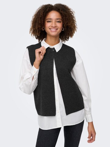 ONLY Knitted vest 'ONLAnneli' in Grey