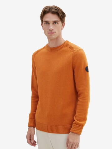 TOM TAILOR Sweter w kolorze pomarańczowy: przód