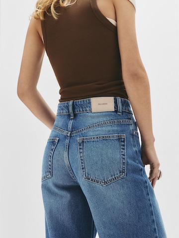 Pull&Bear Loosefit Džíny – modrá