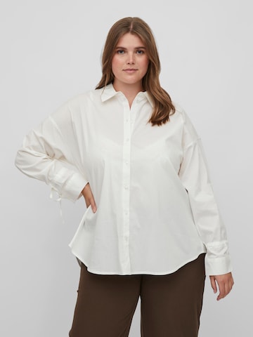 EVOKED - Blusa 'Gimas' en blanco: frente