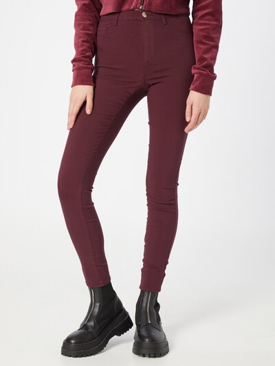ONLY Jeggings 'NANNA' - vínovo červená, Model/-ka