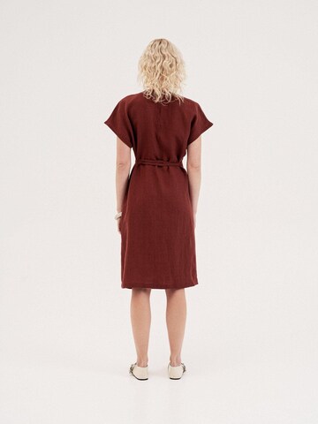 Robe d’été 'Rome' AmourLinen en rouge