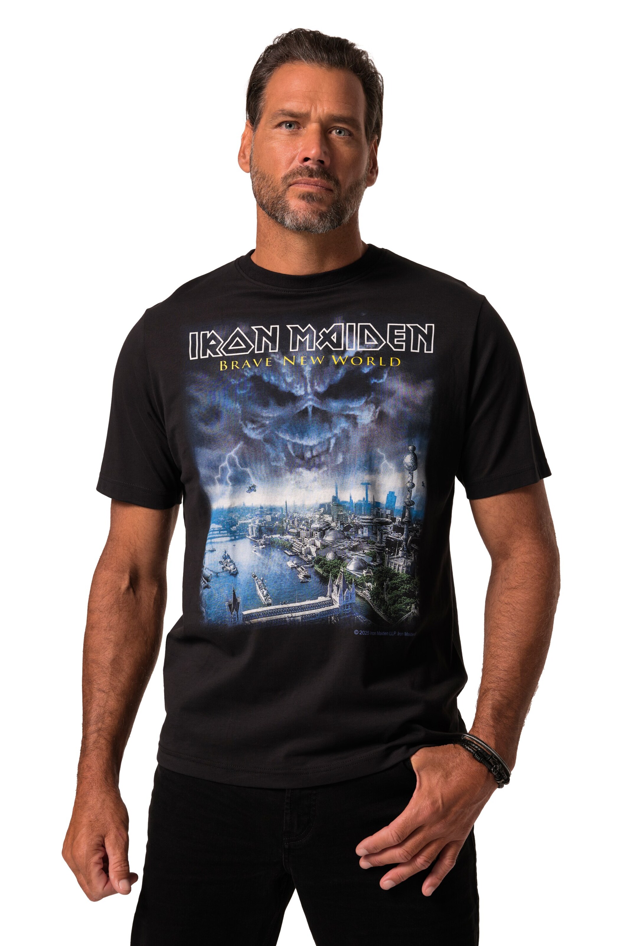 JP1880 Shirt in Zwart: voorkant