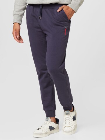 GUESS Tapered Pants 'ADAM' in Blue: front