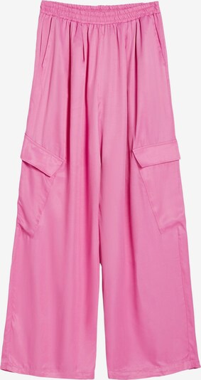 Bershka Pantalon cargo en rose clair, Vue avec produit