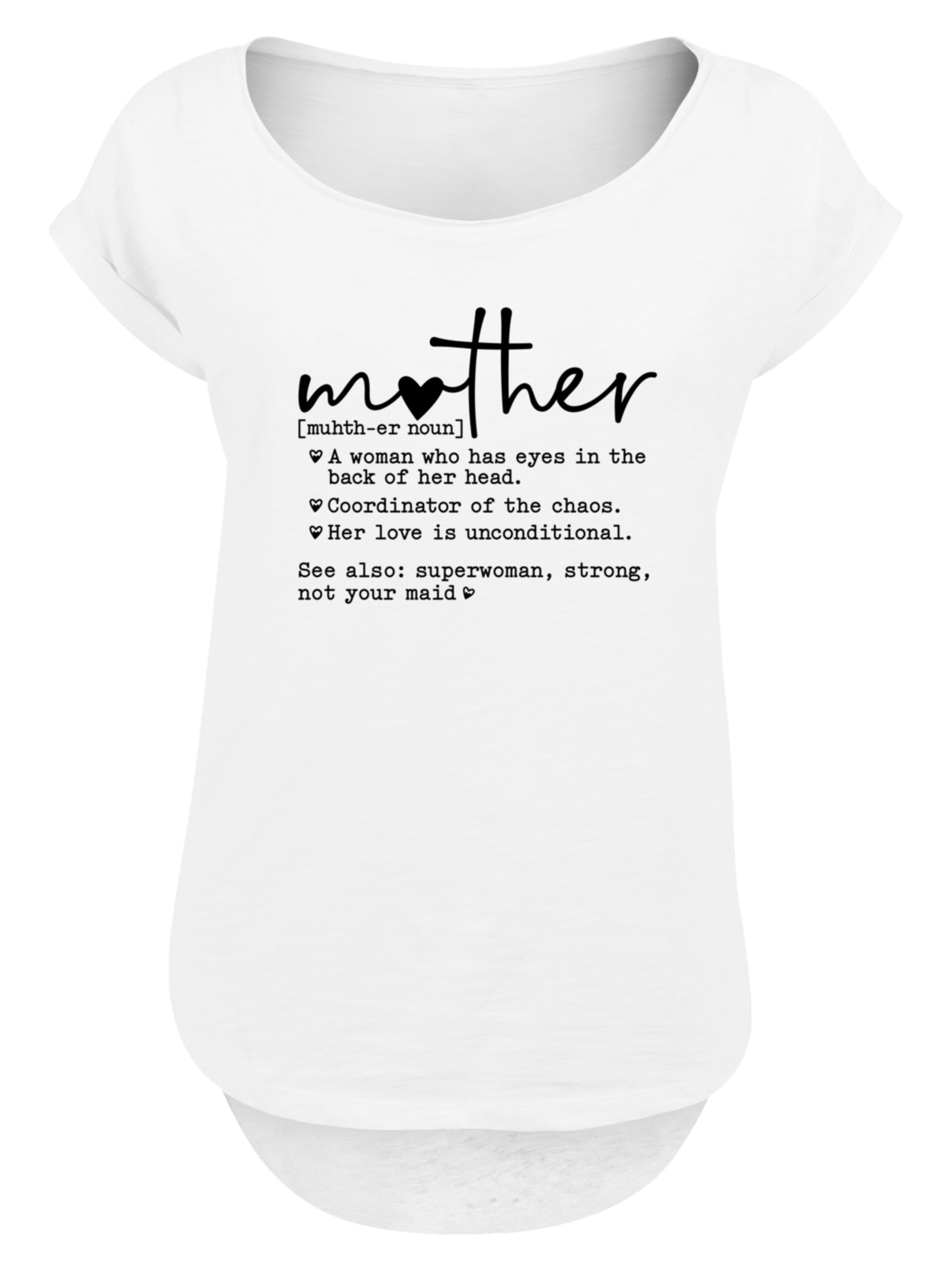 F4NT4STIC Shirt in Wit: voorkant