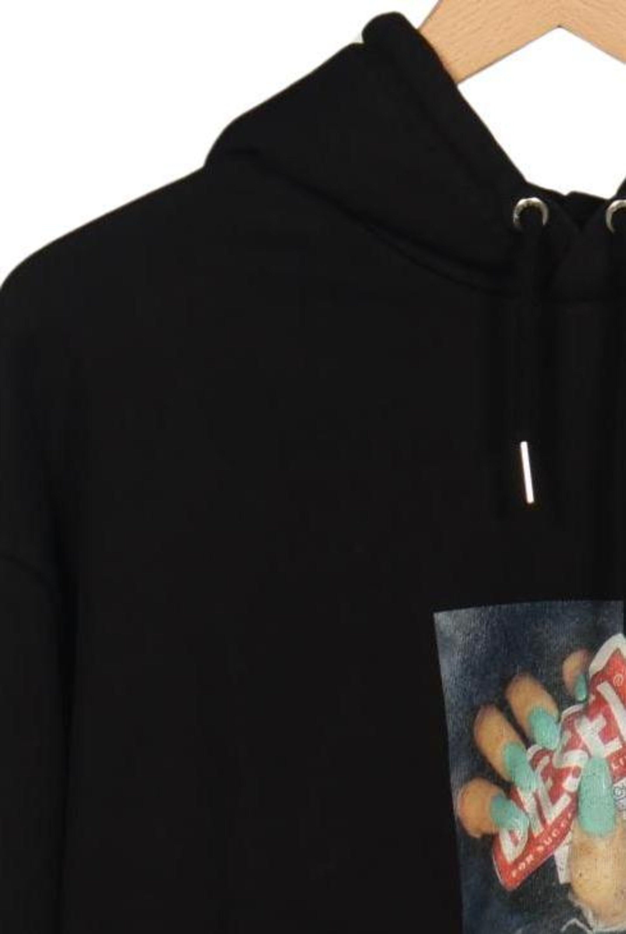 DIESEL Kapuzenpullover M in Schwarz