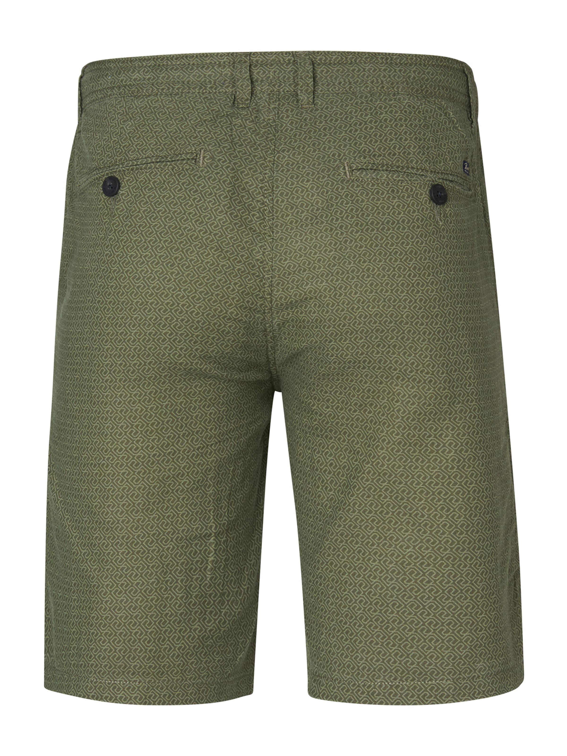 Petrol Industries Štandardný strih Chino nohavice - Zelená